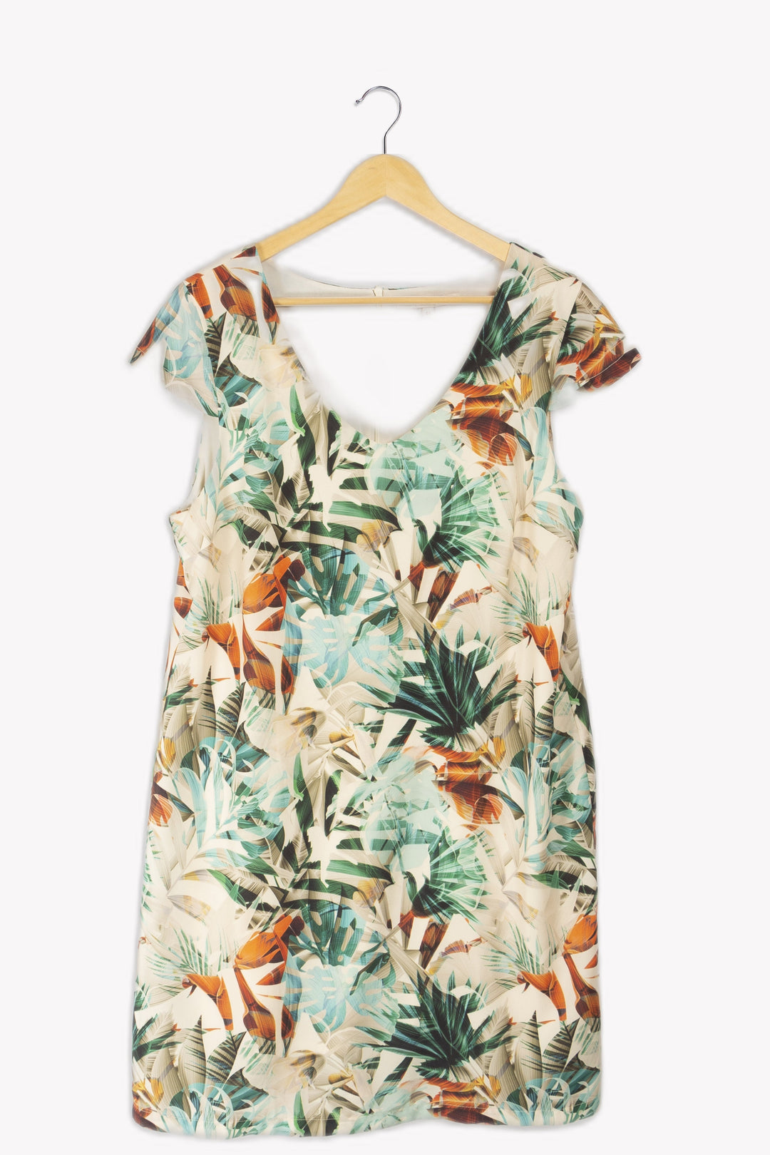 Floral dress with tropical patterns - 44