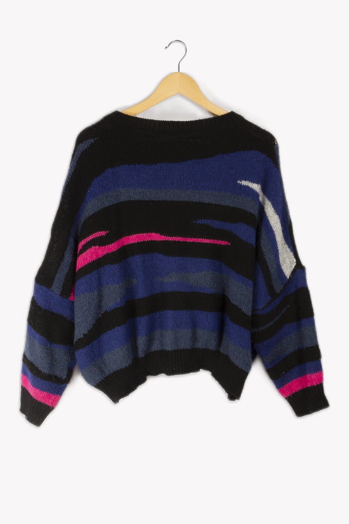 Multicolored striped sweater - T3