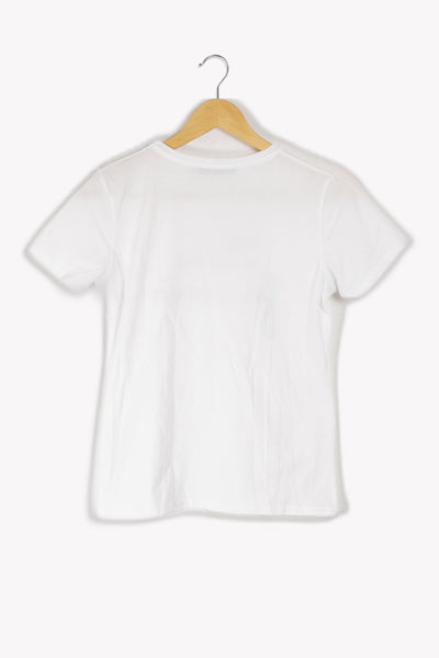 T-shirt blanc avec imprimé - XS