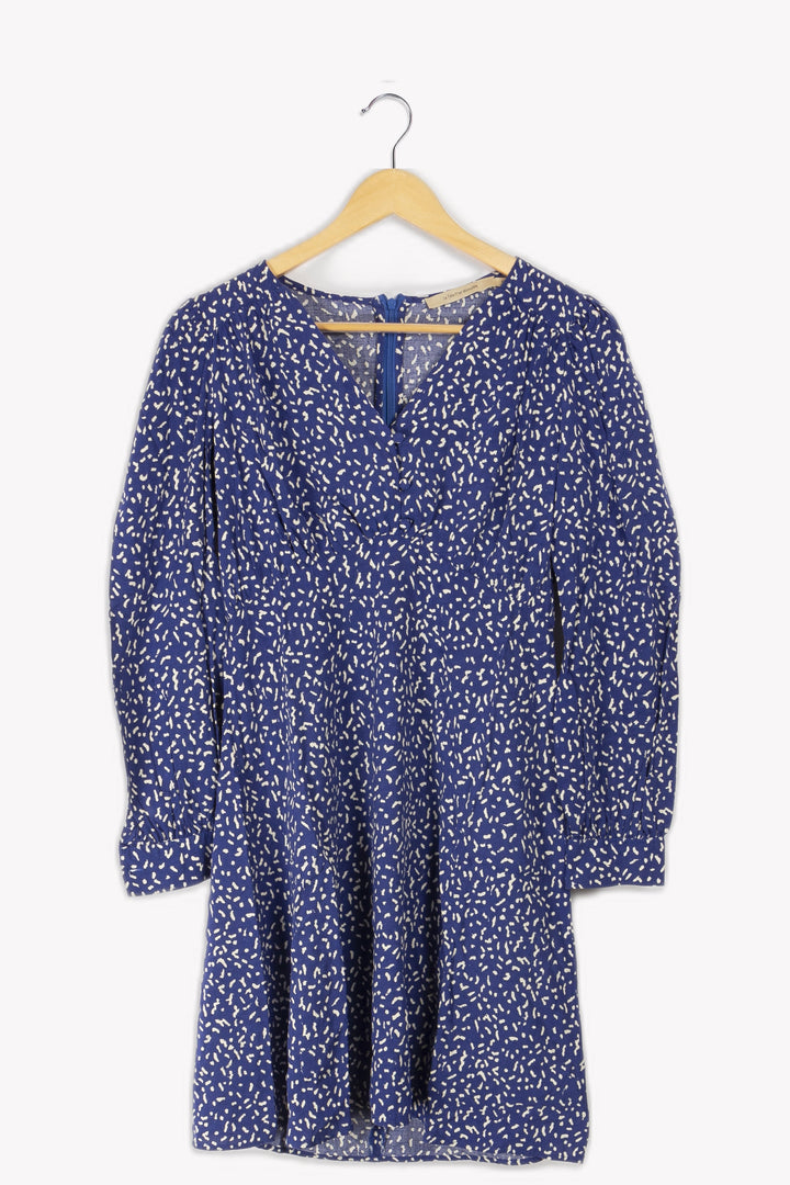 Blue patterned dress - 36