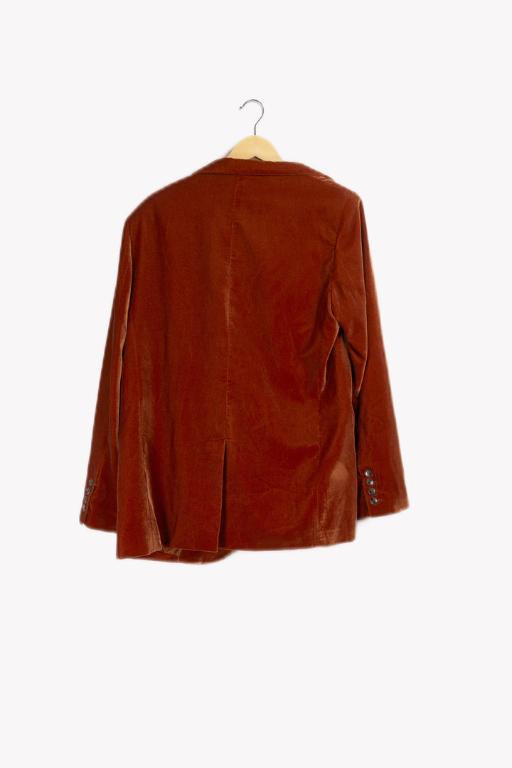 Veste en velours couleur marron - T.U.