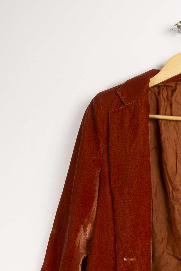 Veste en velours couleur marron - T.U.