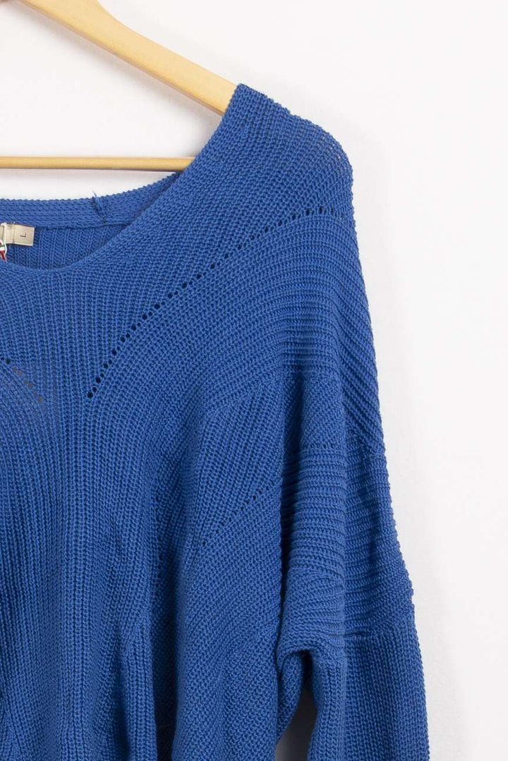 Blauer Pullover - L