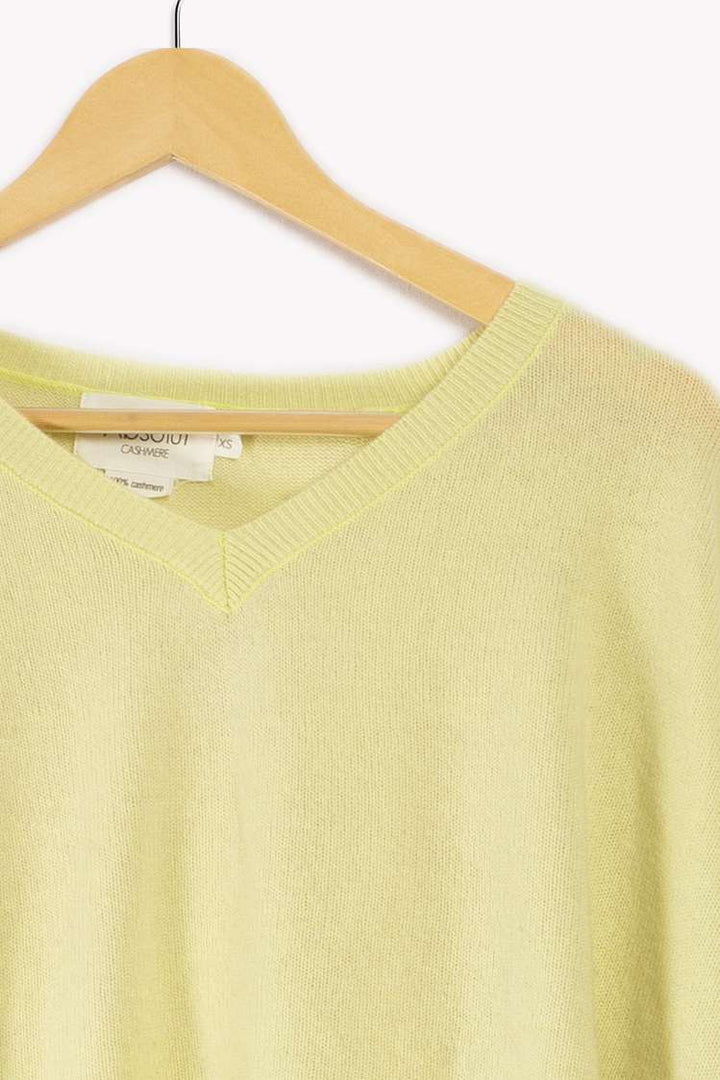 Yellow Cashmere Sweater - 34