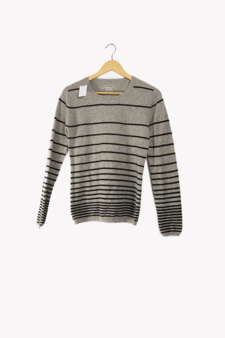 Pull Gris en Cachemire - 38