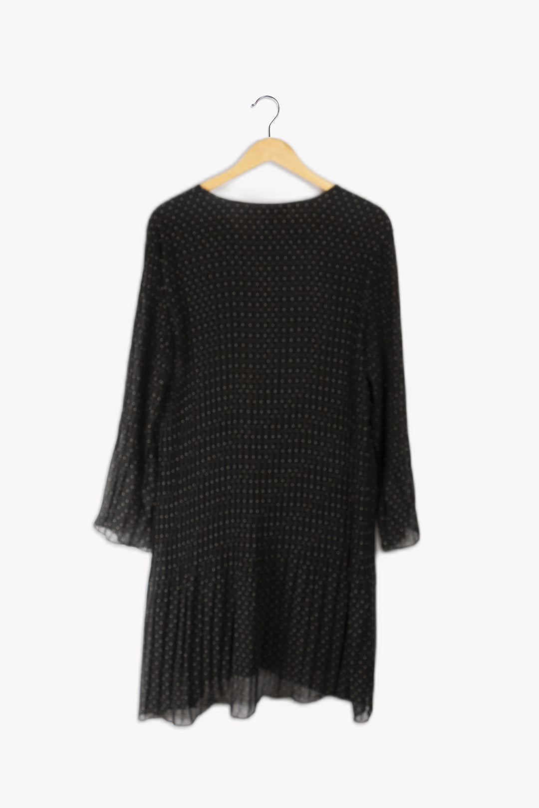 Short pleated dress with long sleeves - M/38
