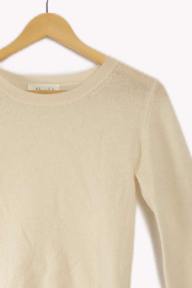 White Cashmere Sweater - 36