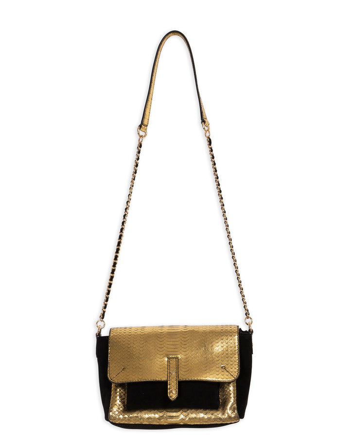 Gold shoulder bag - Petite Mendigote